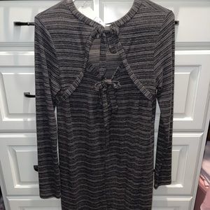 Grey knit dress